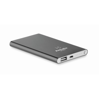 Power bank plano publicitario en aluminio 4000 mAh